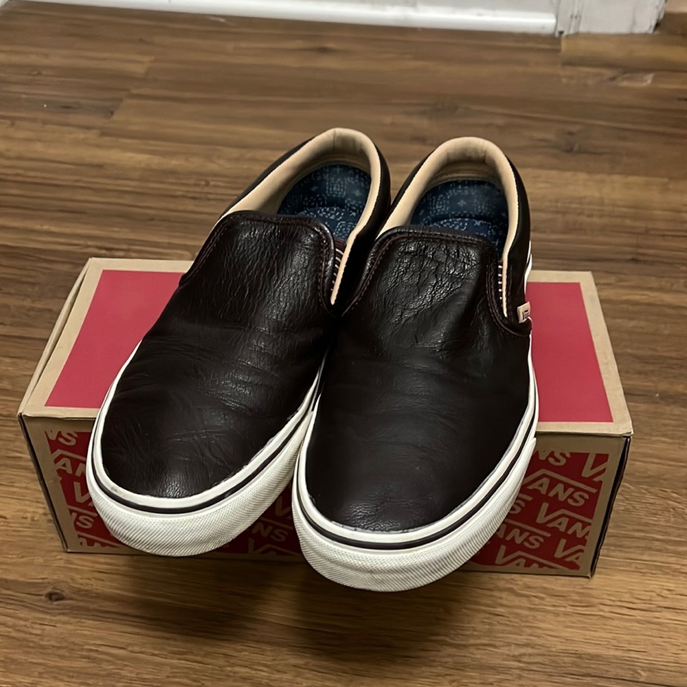 Slip on leather vans